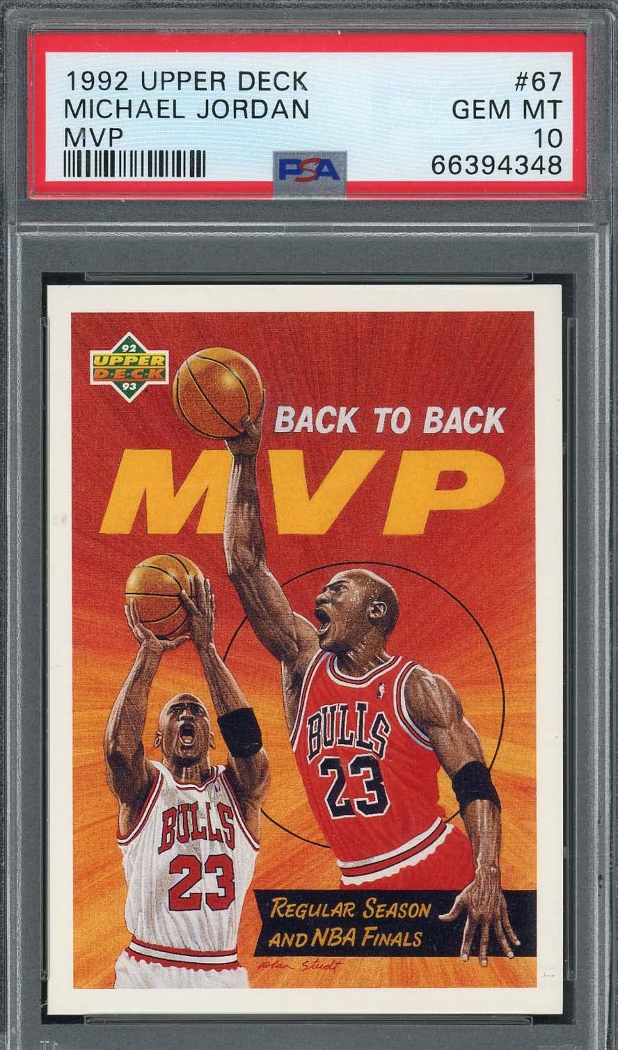 Amazon.com: Michael Jordan 1992 Upper Deck MVP Basketball Card #67
